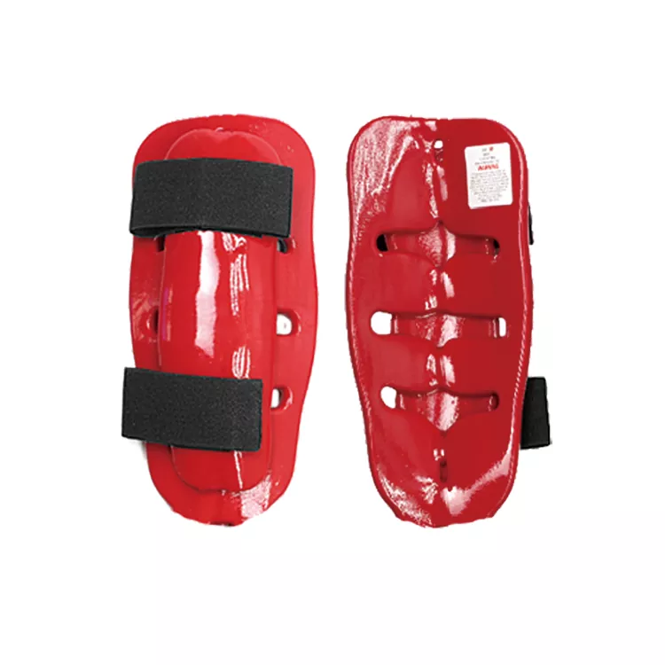 Taekwondo Dicelupkan Shin Guard Lapisan Ganda